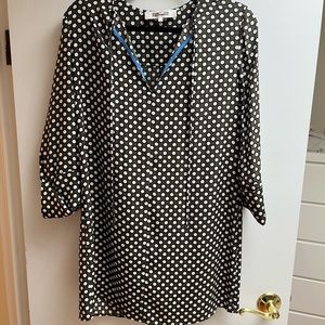 Diane von Furstenburg polka dot mini dress size 2